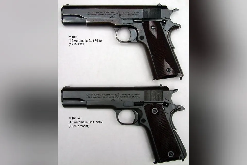 Porównanie wojskowych pistoletów M1911 i M1911A1